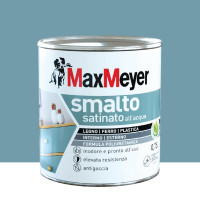 SMALTO ALL'ACQUA POLIURETANICO SATINATO DENIM  FLACONE DA 500 ML 