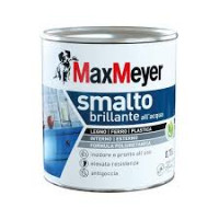 Maxmeyer smalto all'acqua poliuretanico brillante bianco flacone da 750 ml
