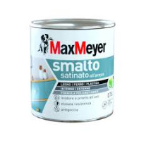 Maxmeyer smalto satinato all'acqua poliuretanico bianco flacone da 750 ml 