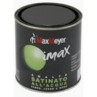 SMALTO ALL'ACQUA SATINATO POLIURETANICO NERO FLACONE DA 125 ML 
