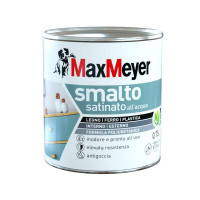 Maxmeyer smalto all'acqua poliuretanico satinato marrone flacone da 750 ml