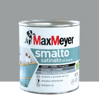 SMALTO ALL'ACQUA POLIURETANICO   SATINATO GRIGIO PIETRA FLACONE DA 750 ML 