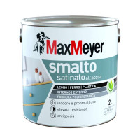 SMALTO ALL'ACQUA SATINATO BIANCO FLACONE DA 2 LT 