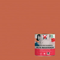 V33 smalto pavimenti alta resistenza terracotta flacone da 500 ml  
