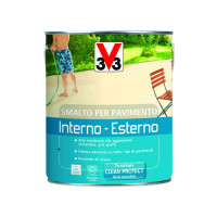 Smalto per pavimenti interno esterno all''acqua grigio chiaro flacone da  2.5 lt 