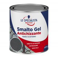 Lo specialista Smalto gel antichizzante grigio nero grafite flacone da 0,5 lt
