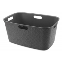 Cesta portabiancheria Softex grigia 45 litri Keter
