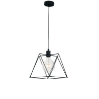 Sospensione Santana Nero 1xE27 26x26x25cm