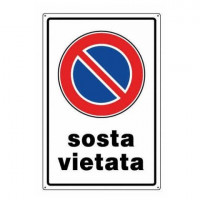 ORECA CARTELLO SOSTA VIETATAI N PVC