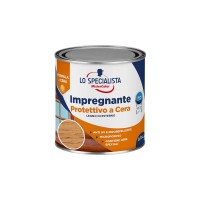 Impregnante cera solvente flacone da  0,75 lt. castagno chiaro