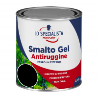 Smalto Gel Antiruggine - Flacone da 0,5 Litri - Nero