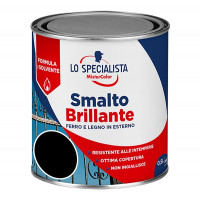 LO SPECIALISTA SMALTO SOLVENTE BRILLANTE NERO FLACONE DA 500 ML 