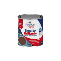 LO SPECIALISTA SMALTO SOLVENTE BRILLANTE MARRONE FLACONE DA 500 ML 