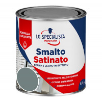 LO SPECIALISTA SMALTO SOLVENTE SATINATO GRIGIO PERLA FLACONE DA 500 ML  