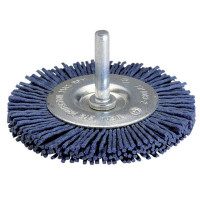 Wolfcraft Spazzola a disco in nylon Ø 100mm gambo 6 mm 