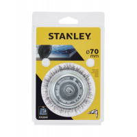 Stanley Spazzola a tazza, Ø 75 mm, con codolo in acciaio 