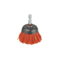 Wolfcraft spazzola a tazza con filo di nylon D.65mm 