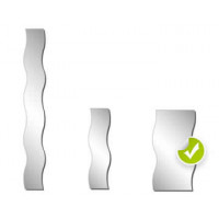 Specchio acrilico onda 400x705x3 mm