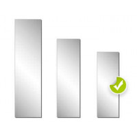 specchio acrilico rettangolo  1000X330X3 MM