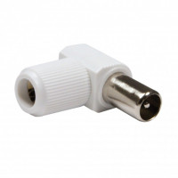 Spina tv maschio a gomito 9,52mm
