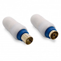 Spina tv 9,52mm schermata mas + fem confezione da 2pz.