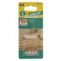 Wolfcraft spine metallo D.8 mm, per marcatura tasselli, 4 pezzi