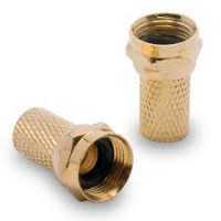 Spina tv a f per cavi da 6,8mm con o-ring confezione da 2 pz.