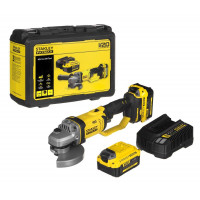 Stanley Smerigliatrice angolare a batteria V20 Fatmax 18V 4Ah  2 batterie 