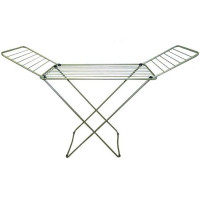 Stendino biancheria a cavalletto Acciaio Inox  180x52x110 cm 