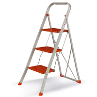 Sgabello steppy 3 gradini in acciaio verniciato gradini antiscivolo 93 cm 