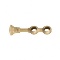 Supporto doppio chiuso in legno naturale Ø 28 mm19 cm 