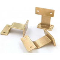 Supporto corrimano quadro in ottone lucido Machieraldo Gustavo
