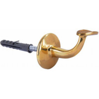 Supporto corrimano tondo concavo in ottone Machieraldo Gustavo