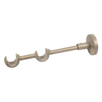 Errebi supporto per bastone tenda doppio aperto lunghezza 20cm in nichel