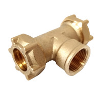 Raccordo T a stringere per rame 1/2" x 14mm 