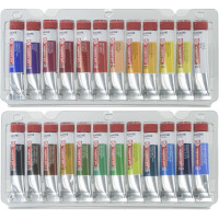 Tac Gouache Set 24 x 12ml - Set Completo di Colori Gouache di Alta Qualità
