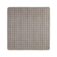 Tappetino antiscivolo in pvc mosaico tortora 54x54 cm