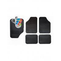 RHUTTEN TAPPETO GOMMA/PVC  SET DA 4pz NERO