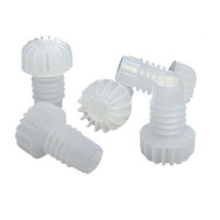Tappi a fungo gambo alettato in plastica busta da 100 pz 