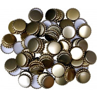 Tappo a corona confezione da  100 pezzi 26 mm ORO