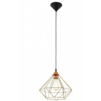 Lampada a sospensione Tarbes rame 60W Eglo