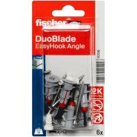 Fischer EasyHook Gancio con tassello per cartongesso DuoBlade 6x40 mm confezione da 6 pz 