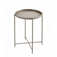 Tavolino Frosty grigio 37x50 cm Dimo
