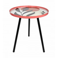 Tavolino tondo Mira pink 35x40 cm Dimo