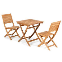 Tavolo California Pieghevole in legno  70 x 70 cm di Salmar