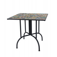 Tavolo piastrelle Flower 80x80 Biacchi Ettore