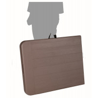 Tavolo pieghevole plastica Rattan 180x70x74 Biacchi Ettore