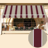 VERDELOOK TENDA A CADUTA CON CATENELLA MIKONO CON CATENA 2.5X2M BEIGE E BORDEAUX