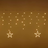 Tenda con stelle 150 led bianco caldo Lotti