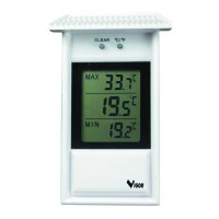 Vigor Termometro da Parete Modello Klee Electronic 